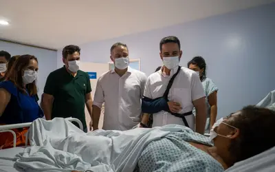 Governador de Alagoas visita Hospital Regional de Santana para acompanhar andamento da Maratona das Cirurgias