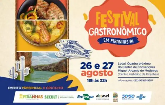  1° Festival Gastronômico de Piranhas é a mais nova atração no calendário de eventos em Alagoas